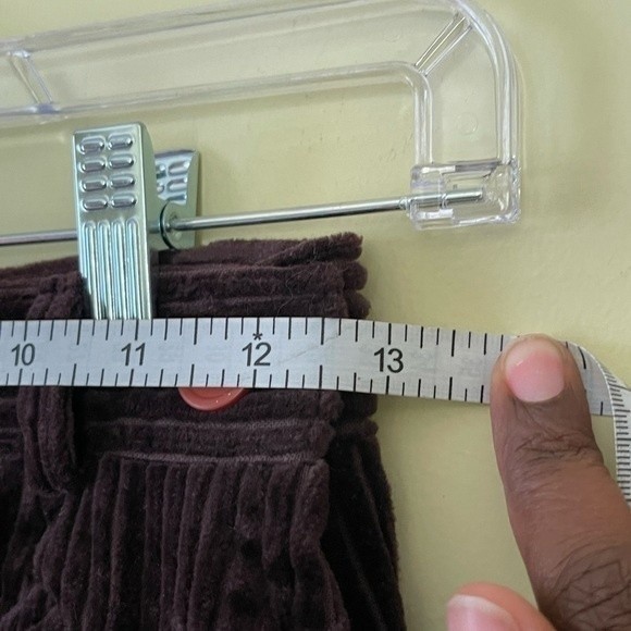 Y2K Vintage Chocolate Brown Corduroy Mini Skirt Necessary Objects - Picture 3 of 6